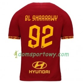 Koszulka AS Roma EL Shaarawy 92 Domowe Koszulki Piłkarskie 2019-2020 Krótki Rękaw